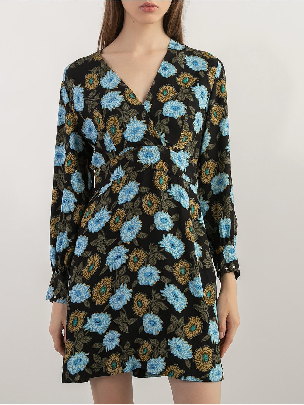 SANDRO Paris floral mini dress XS